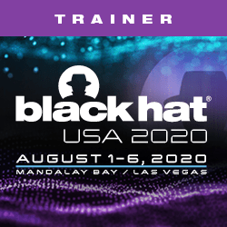 Black Hat USA 2020 Trainer Banner
